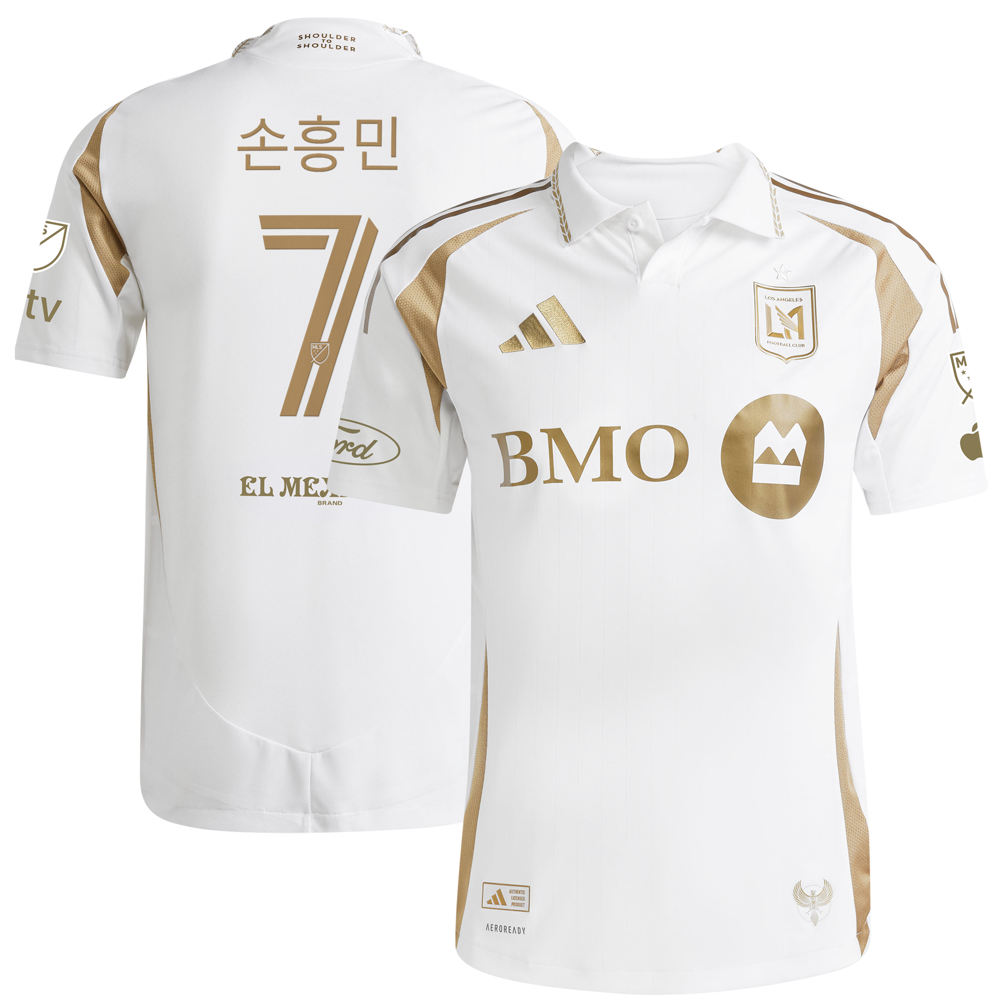 Men's adidas Son Heung-Min White LAFC 2025 Secondary On-Field Authentic Jersey