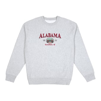 Men's Uscape Apparel  Heather Gray Alabama Crimson Tide New Heights Heavyweight Sweatshirt