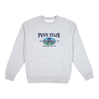 Men's Uscape Apparel  Heather Gray Penn State Nittany Lions New Heights Heavyweight Sweatshirt