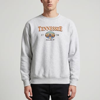 Men's Uscape Apparel  Heather Gray Tennessee Volunteers New Heights Heavyweight Sweatshirt
