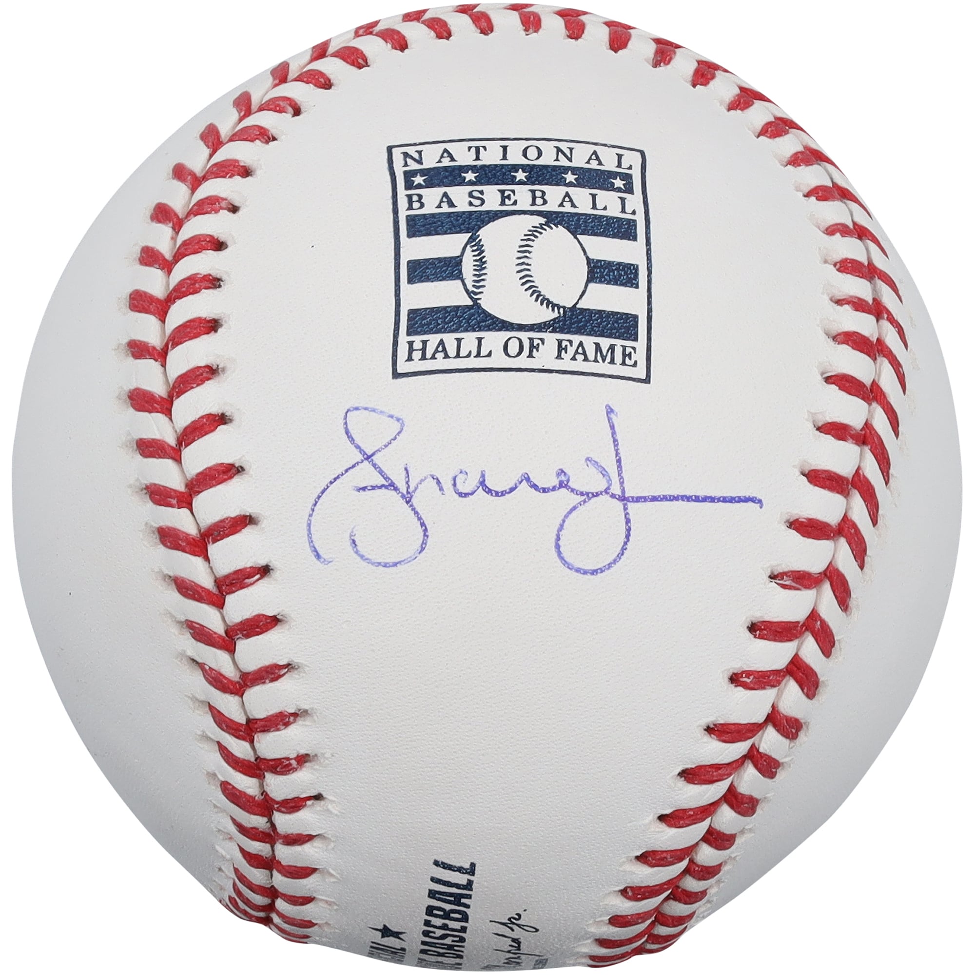 Andruw Jones Atlanta Braves Autographed Hall of Fame Logo Baseball