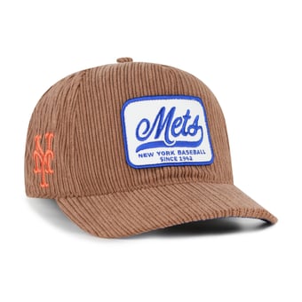 Men's '47  Brown New York Mets Corduroy Patch Hitch Adjustable Hat