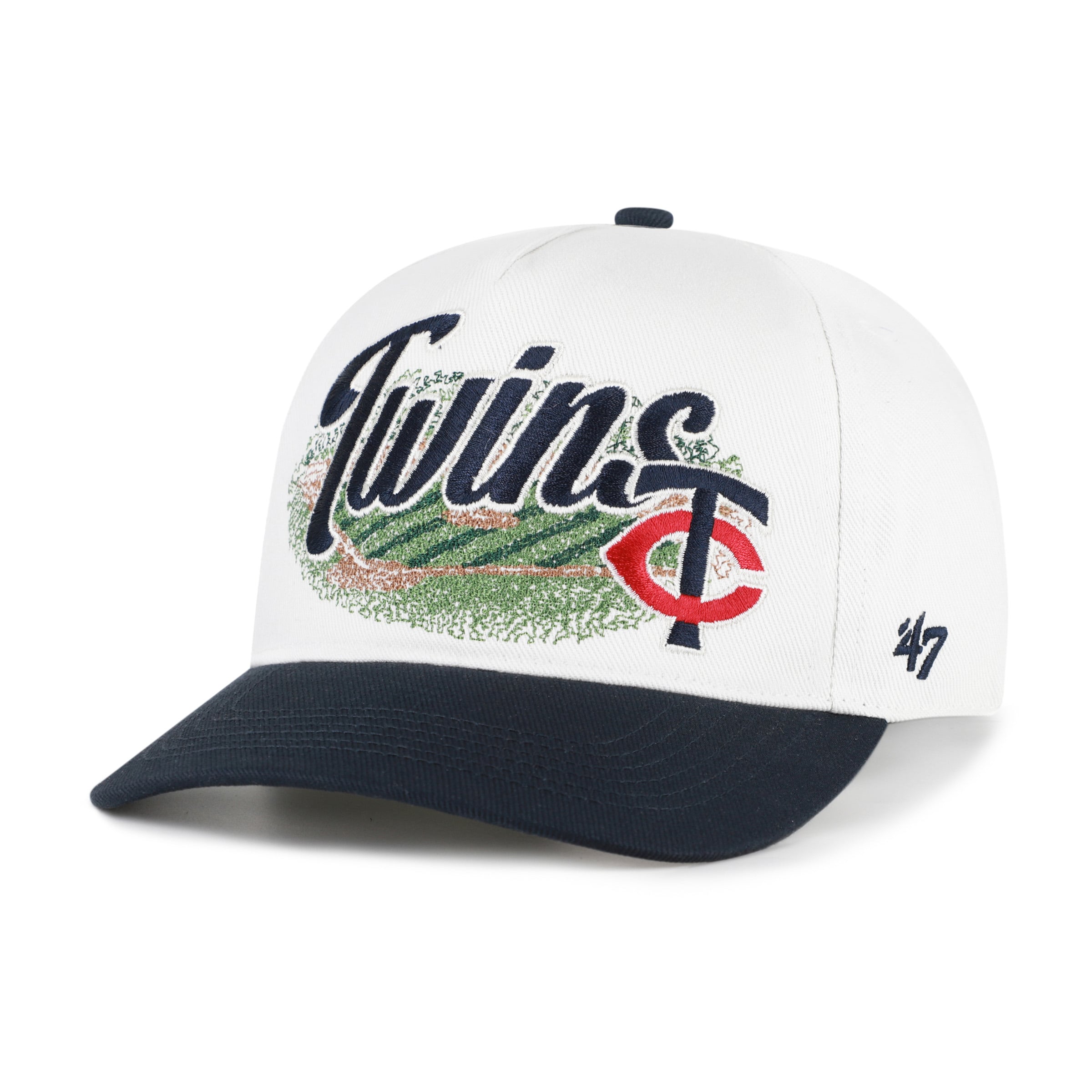 Men's '47 White/Navy Minnesota Twins Enfield Hitch Adjustable Hat