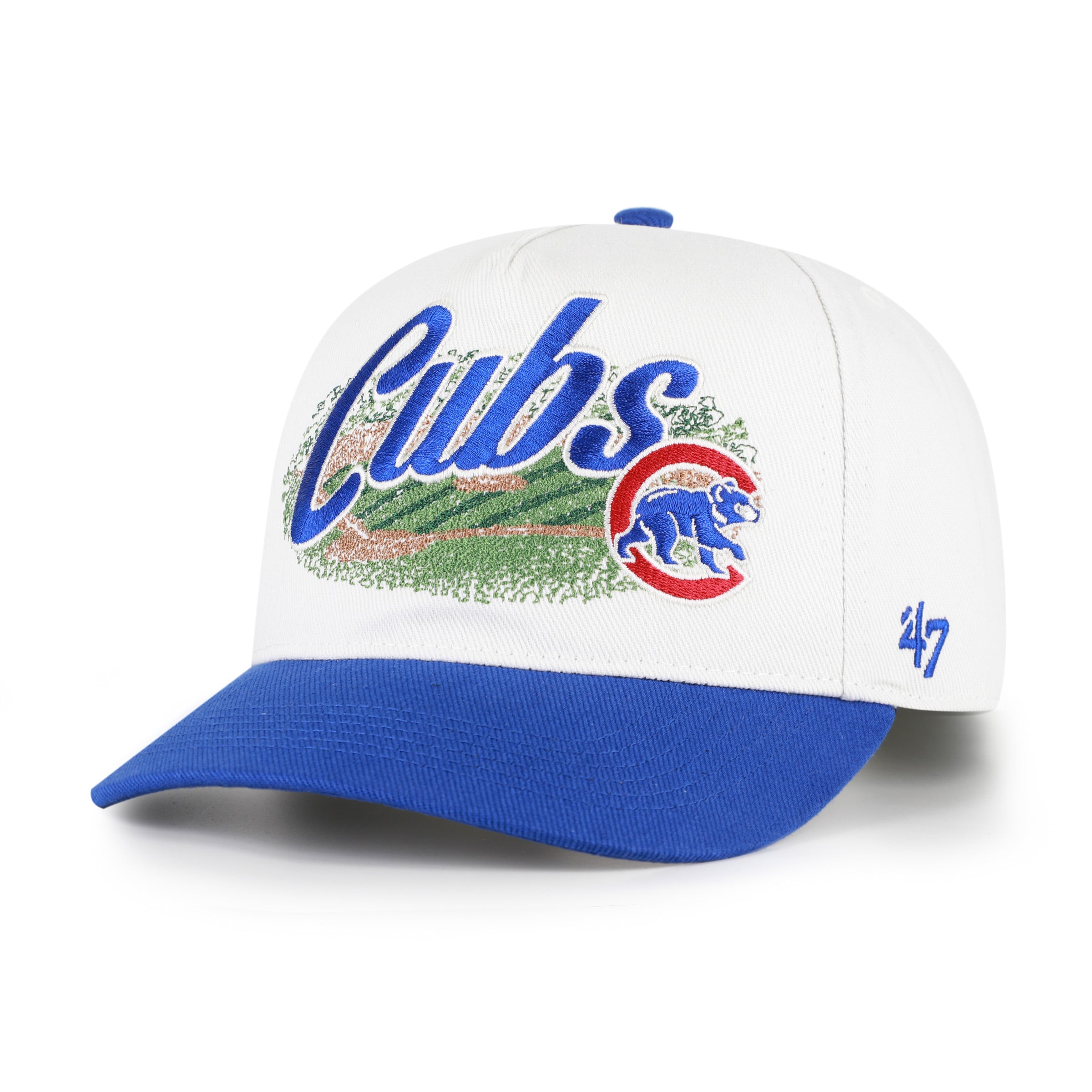 Men's '47 White/Royal Chicago Cubs Enfield Hitch Adjustable Hat