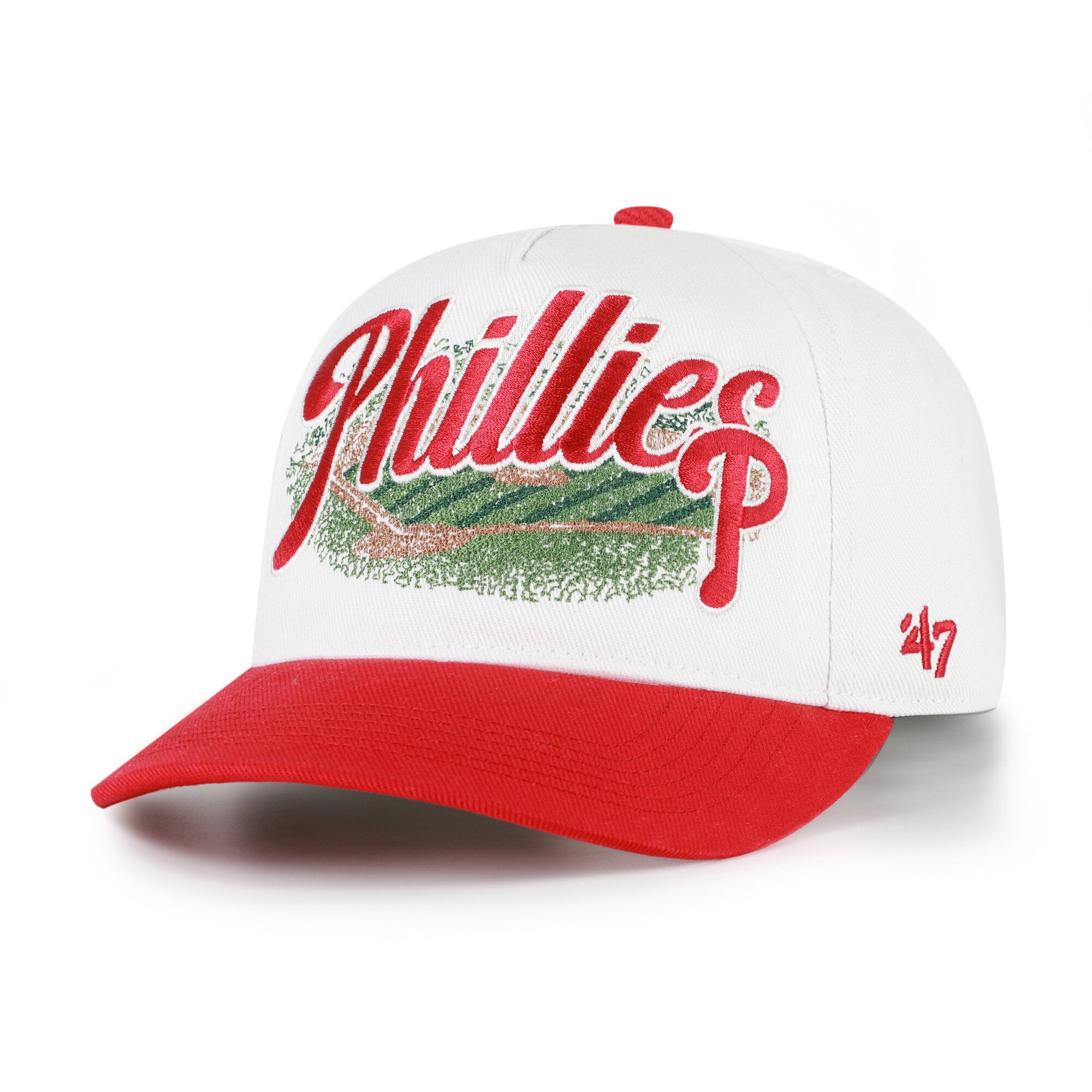 Men's '47 White/Red Philadelphia Phillies Enfield Hitch Adjustable Hat