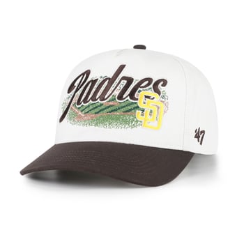 Men's '47 White/Brown San Diego Padres Enfield Hitch Adjustable Hat