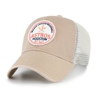 Men's '47  Khaki Houston Astros Clean Up Adjustable Hat