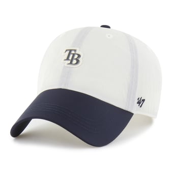 Unisex '47 White/Navy Tampa Bay Rays Modernia Clean Up Adjustable Hat