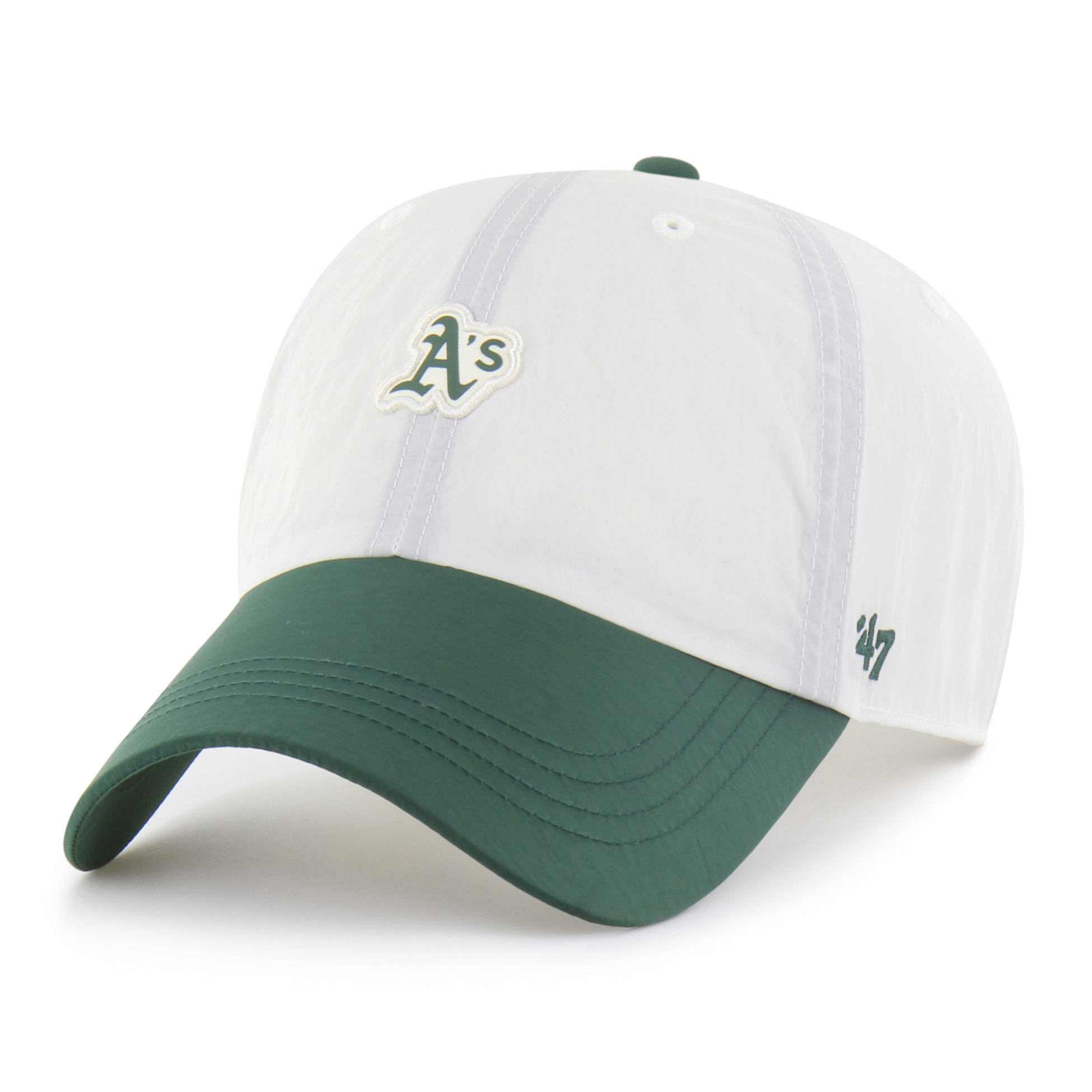 Unisex '47 White/Green Athletics Modernia Clean Up Adjustable Hat