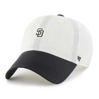 Unisex '47 White/Black San Diego Padres Modernia Clean Up Adjustable Hat