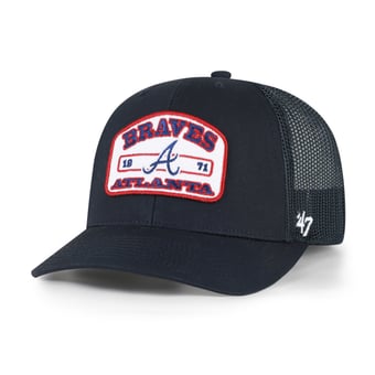 Men's '47  Navy Atlanta Braves Roadway Trucker Snapback Hat