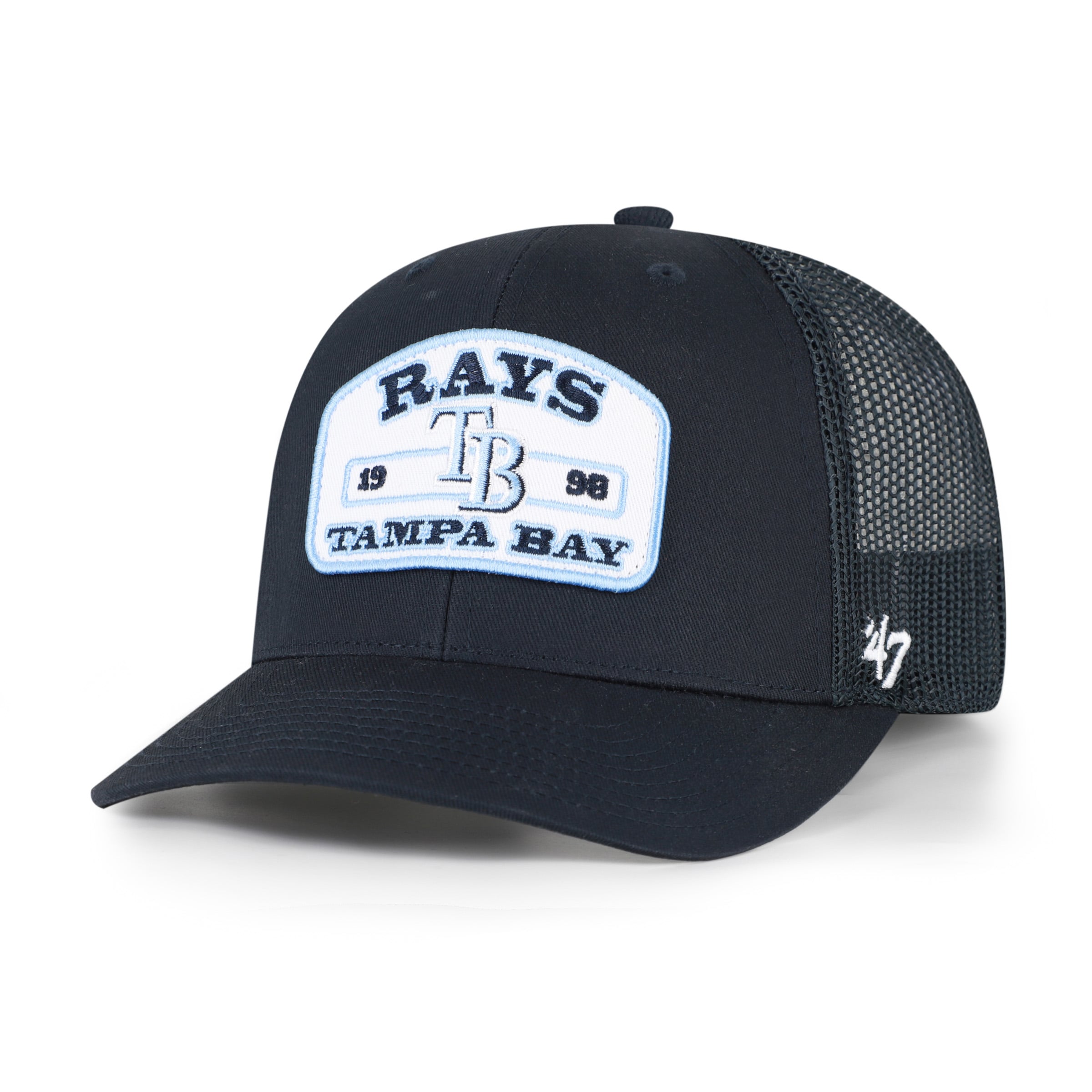 Men's '47  Navy Tampa Bay Rays Roadway Trucker Adjustable Hat