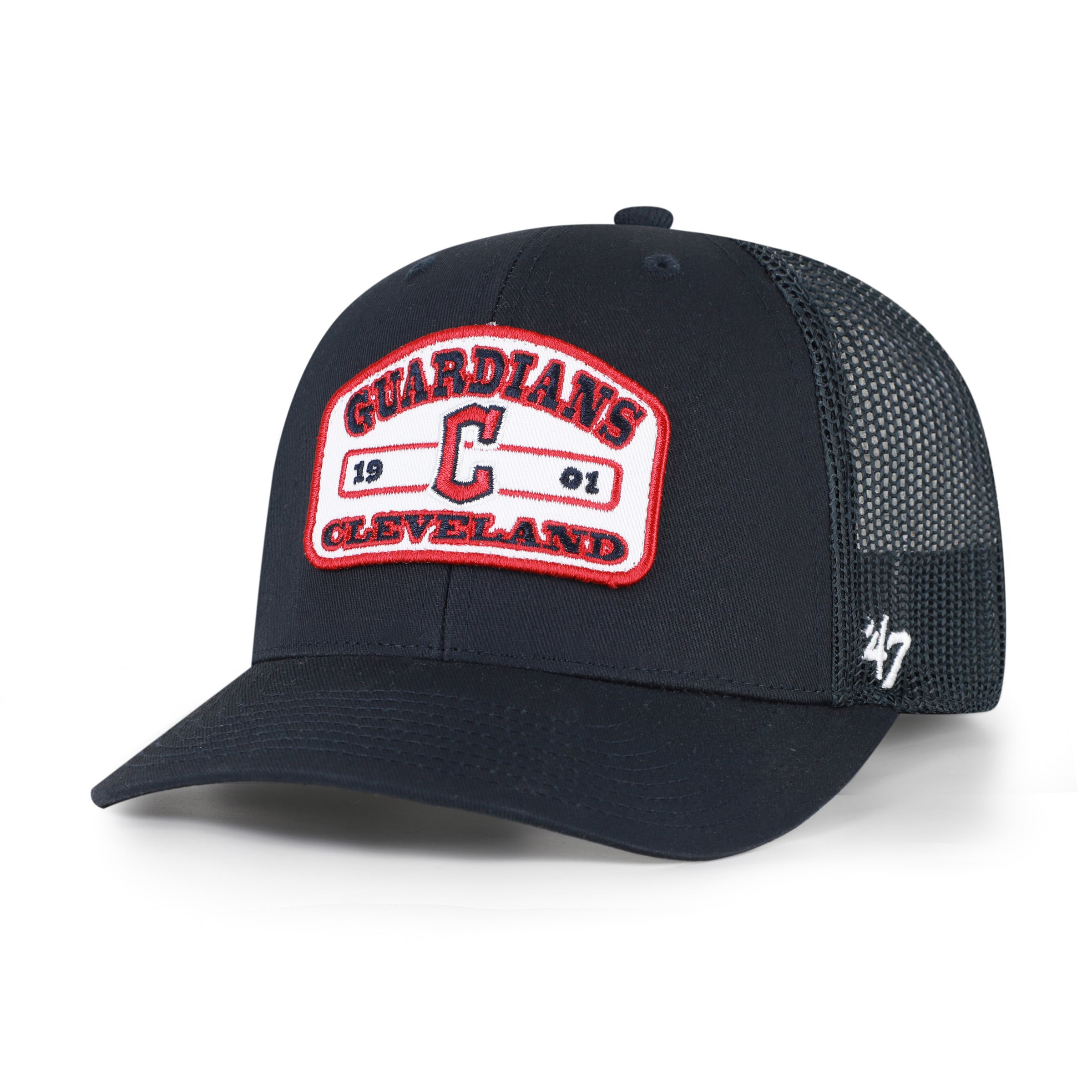 Men's '47 Navy Cleveland Guardians Roadway Trucker Adjustable Hat