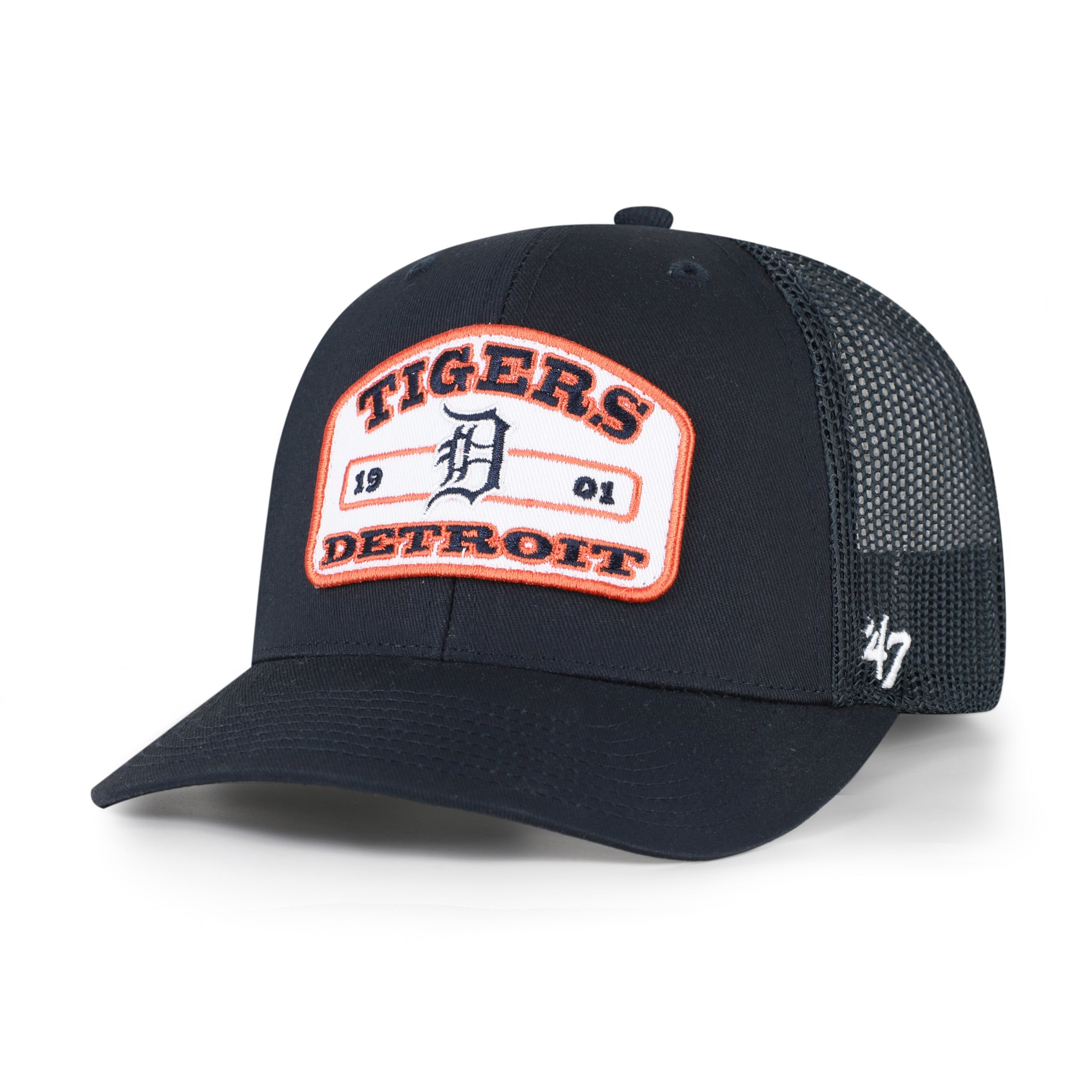 Men's '47  Navy Detroit Tigers Roadway Trucker Snapback Hat