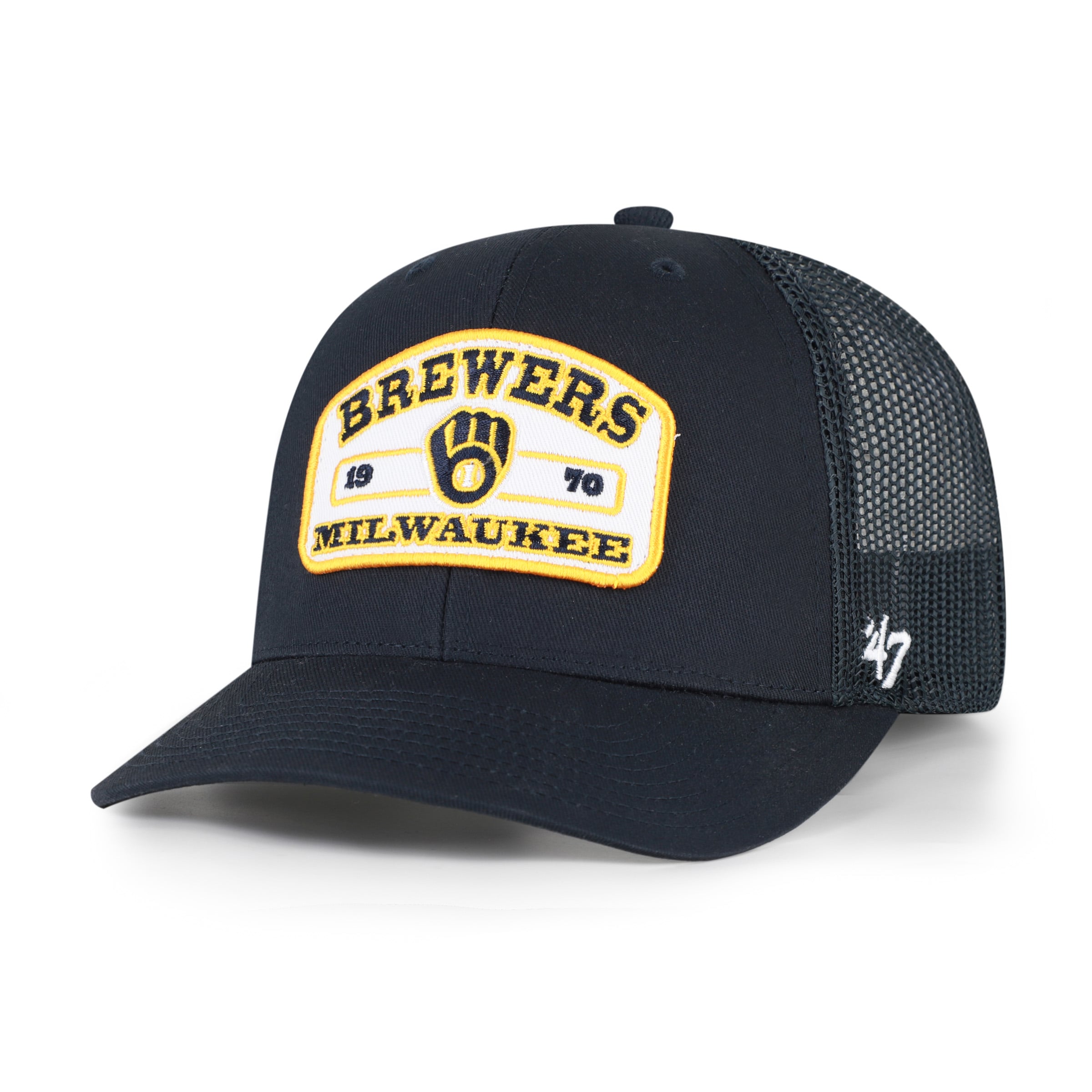 Men's '47  Navy Milwaukee Brewers Roadway Trucker Adjustable Hat