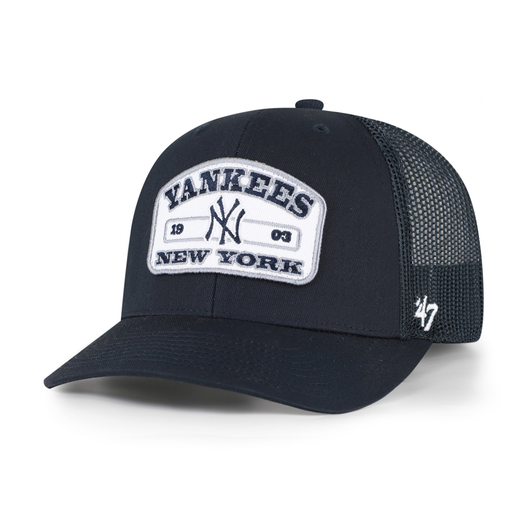 Men's '47  Navy New York Yankees Roadway Trucker Snapback Hat