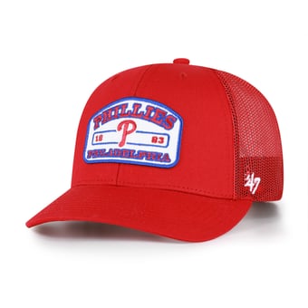 Men's '47  Red Philadelphia Phillies Roadway Trucker Snapback Hat