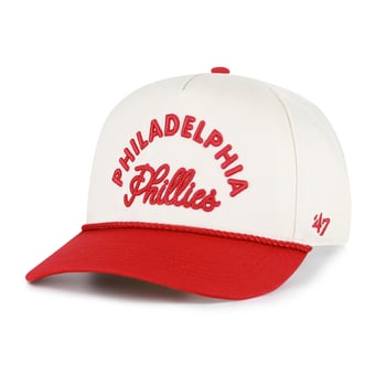 Unisex '47 Natural/Red Philadelphia Phillies Rope Script Hitch Adjustable Hat