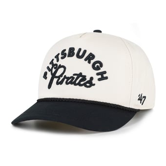 Unisex '47 Natural/Black Pittsburgh Pirates Rope Script Hitch Adjustable Hat