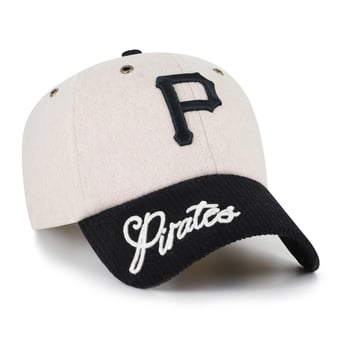 Men's '47 Natural/Black Pittsburgh Pirates Rope Script Clean Up Adjustable Hat