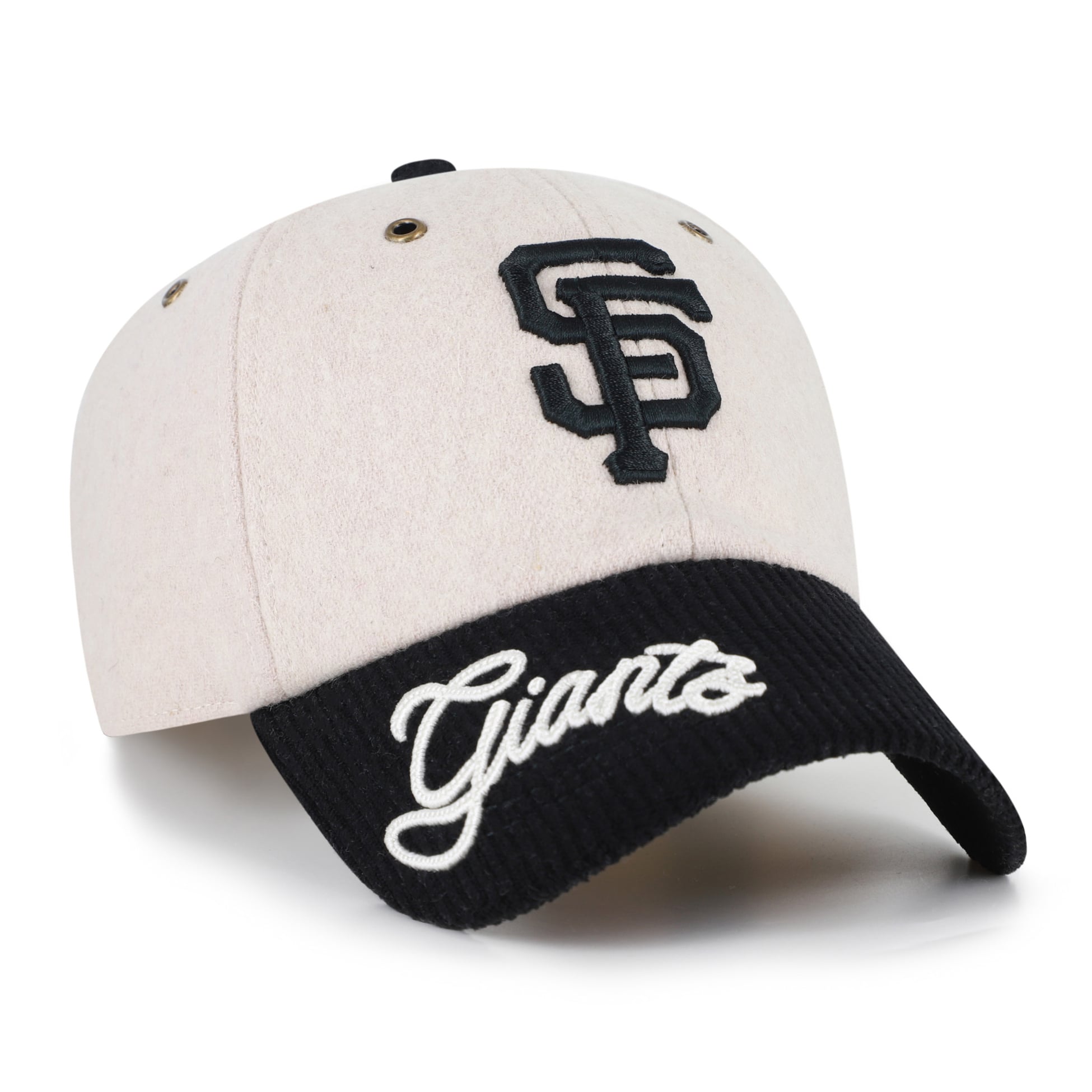 Women's '47 Natural/Navy San Francisco Giants Rope Script Clean Up Adjustable Hat