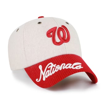 Women's '47 Natural Washington Nationals Rope Script Clean Up Adjustable Hat