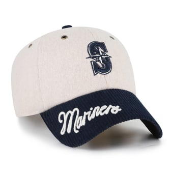 Women's '47 Natural/Navy Seattle Mariners Rope Script Clean Up Adjustable Hat
