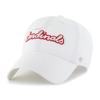 Women's '47 White St. Louis Cardinals Trendy Script Clean Up Adjustable Hat