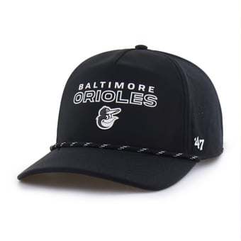 Men's '47 Black Baltimore Orioles Vault Hitch Snapback Hat