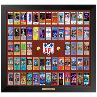 Highland Mint Super Bowl 60th Anniversary 36" x 40" Game Coin and Ticket Collection Wall Frame