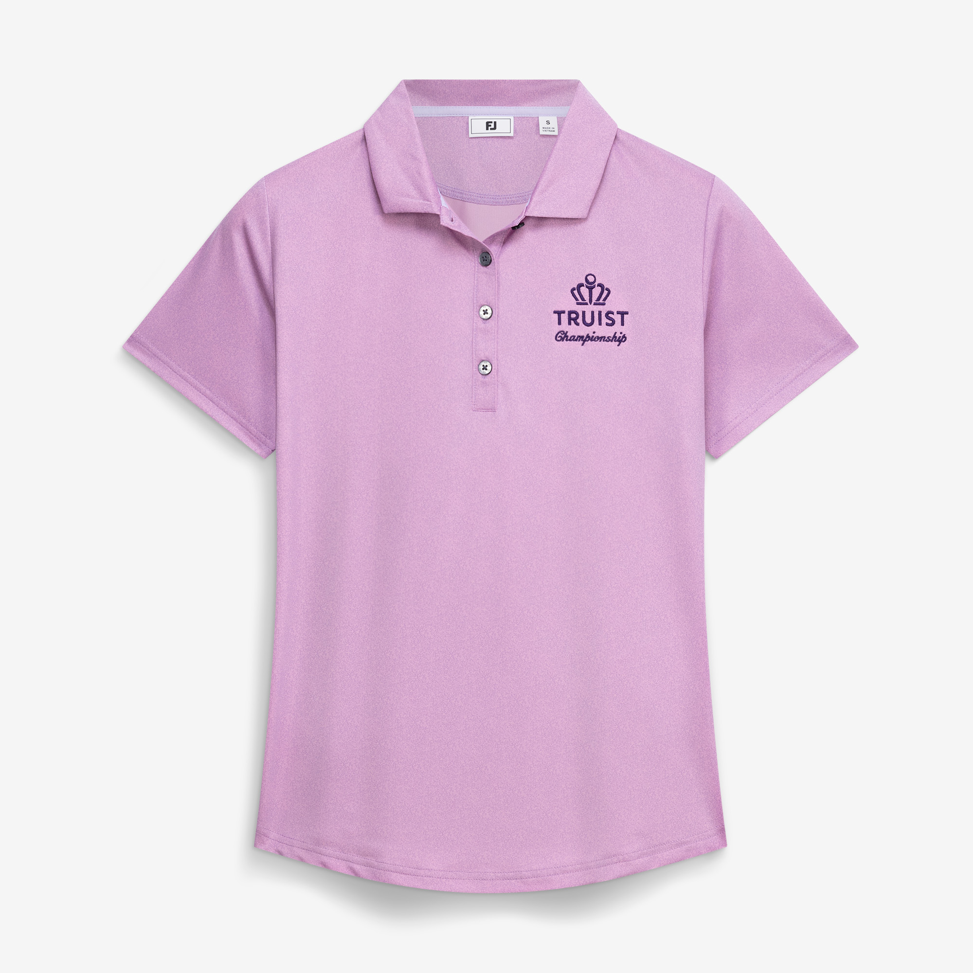 Women’s FootJoy Purple Truist Championship Speckle Print Polo Women’s FootJoy Purple Truist Championship Speckle Print Polo