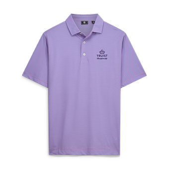 Men's FootJoy  Purple Truist Championship Stellar Print Lisle ProDry Polo