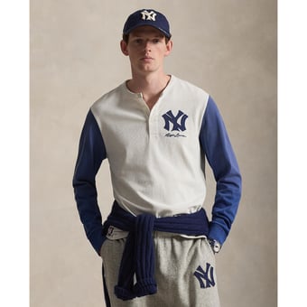 Polo Ralph Lauren  Cream Yankees Henley Shirt