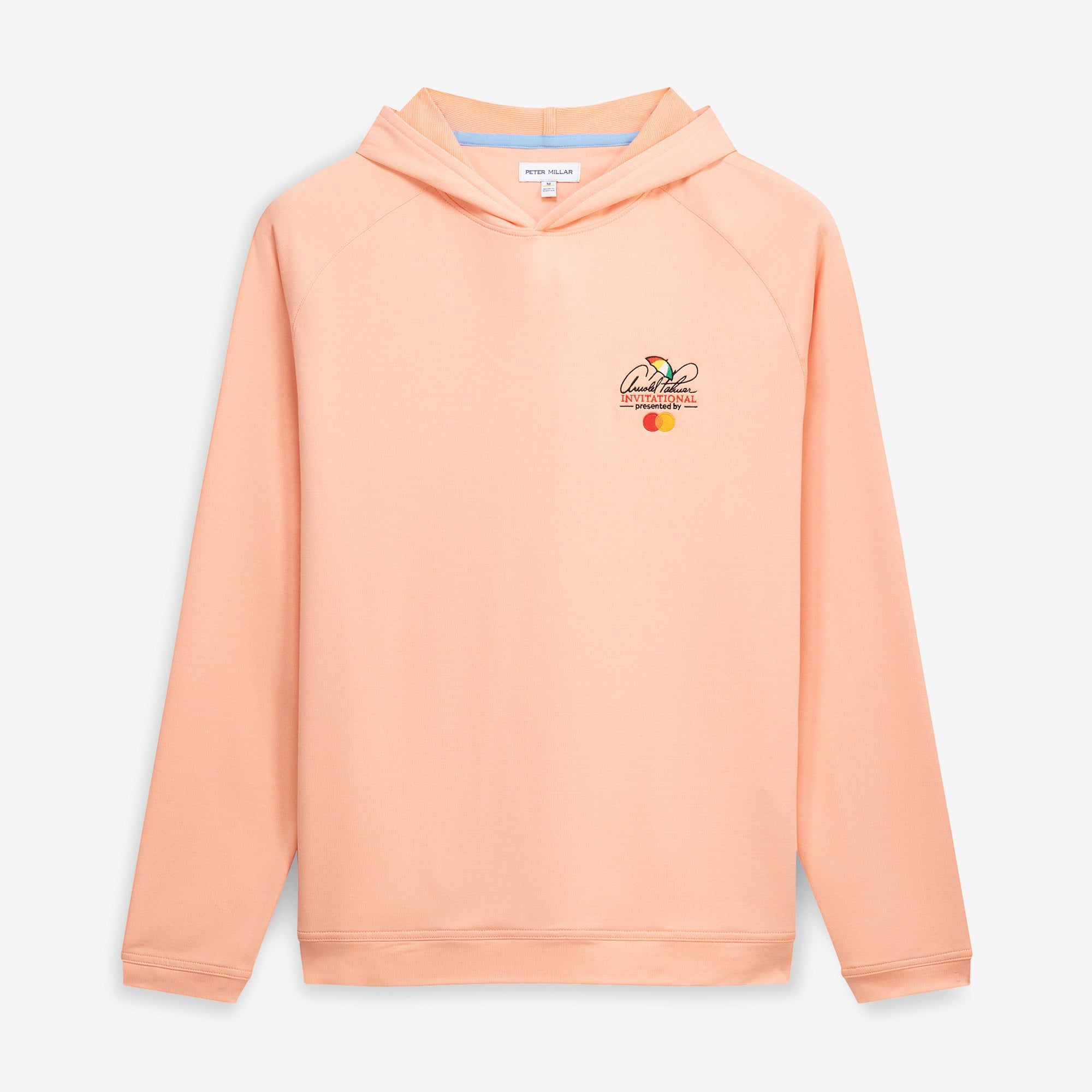 Men's Peter Millar Orange Arnold Palmer Invitational Pine Performance Raglan Hoodie