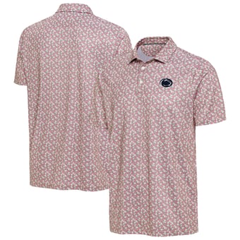 Men's Antigua  Pink Penn State Nittany Lions Desert Dry Dogwood Polo