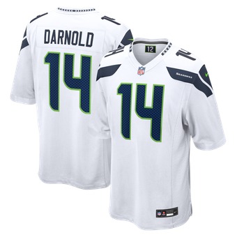 Men's Nike Sam Darnold White Seattle Seahawks Game Jersey