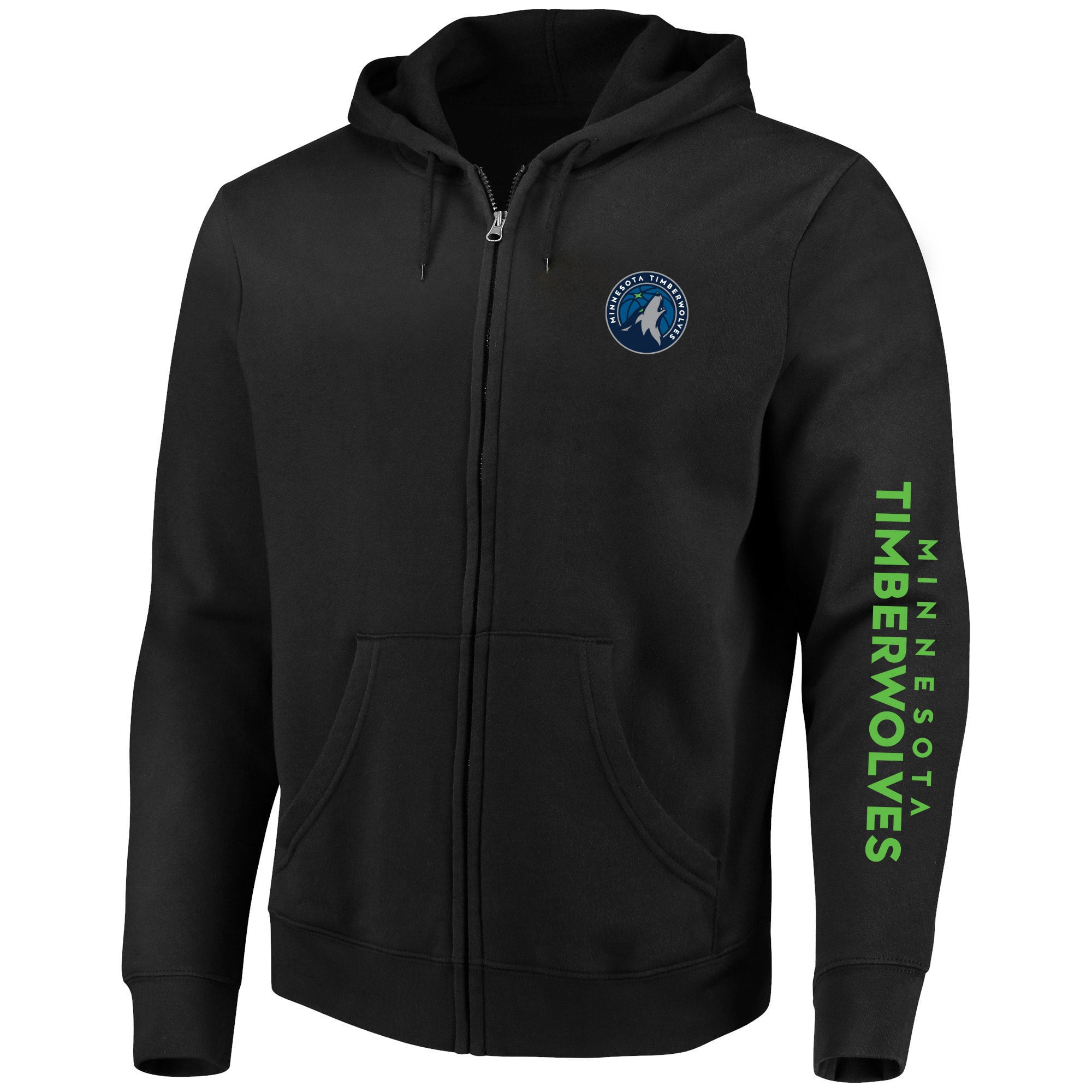 Men's Fanatics Anthony Edwards Black Minnesota Timberwolves Big & Tall Full-Zip Hoodie