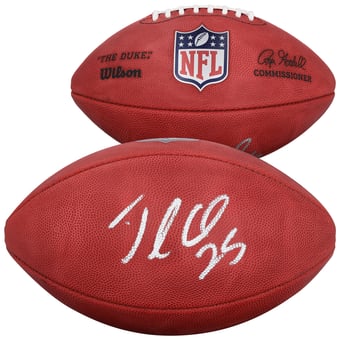 Jamaal Charles Kansas City Chiefs Autographed Wilson Duke Full Color Football