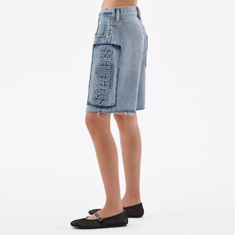 Women's Blue Pittsburgh Steelers Denim Long Shorts