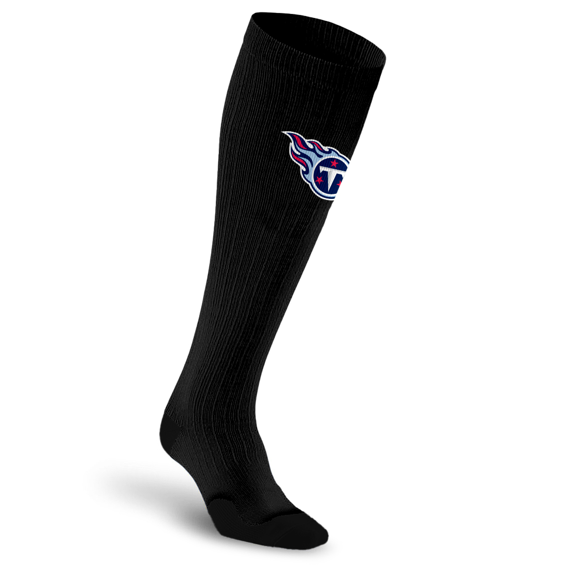Unisex PRO Compression Black Tennessee Titans Over-the-Calf Medium Graduated Compression Socks