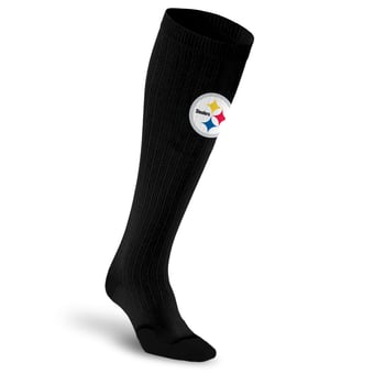 Unisex PRO Compression Black Pittsburgh Steelers Over-the-Calf Medium Graduated Compression Socks