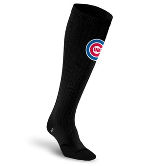 Unisex PRO Compression Black Chicago Cubs Over-the-Calf Medium Graduated Compression Socks