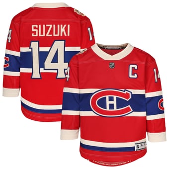 Youth Outerstuff Nick Suzuki Red Montreal Canadiens 2026 NHL Heritage Classic Premier Player Jersey