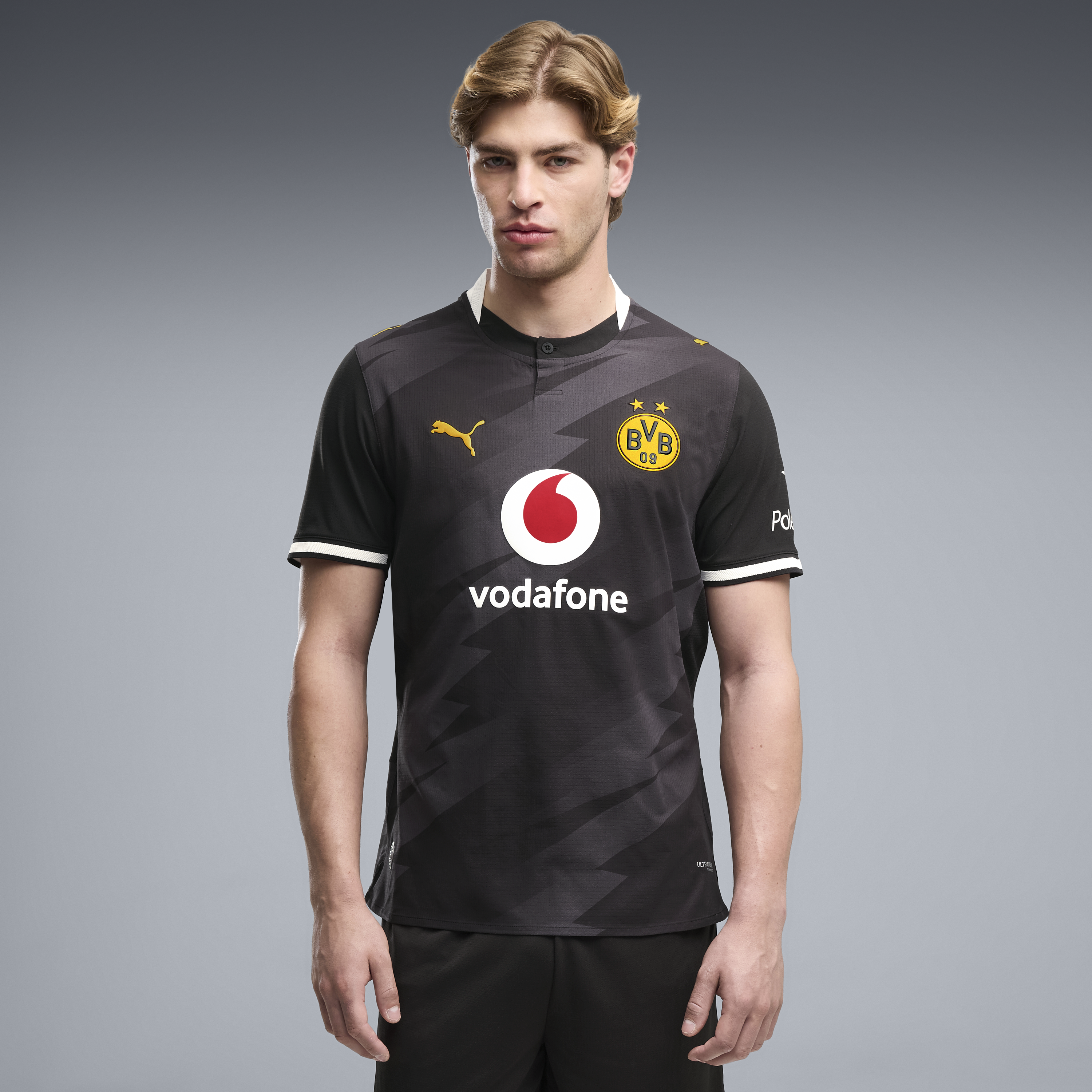 Men's Puma Black Borussia Dortmund 2026/27 Away Authentic Jersey