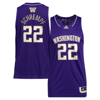 Men's adidas Detlef Schrempf Purple Washington Huskies Retired Player Jersey
