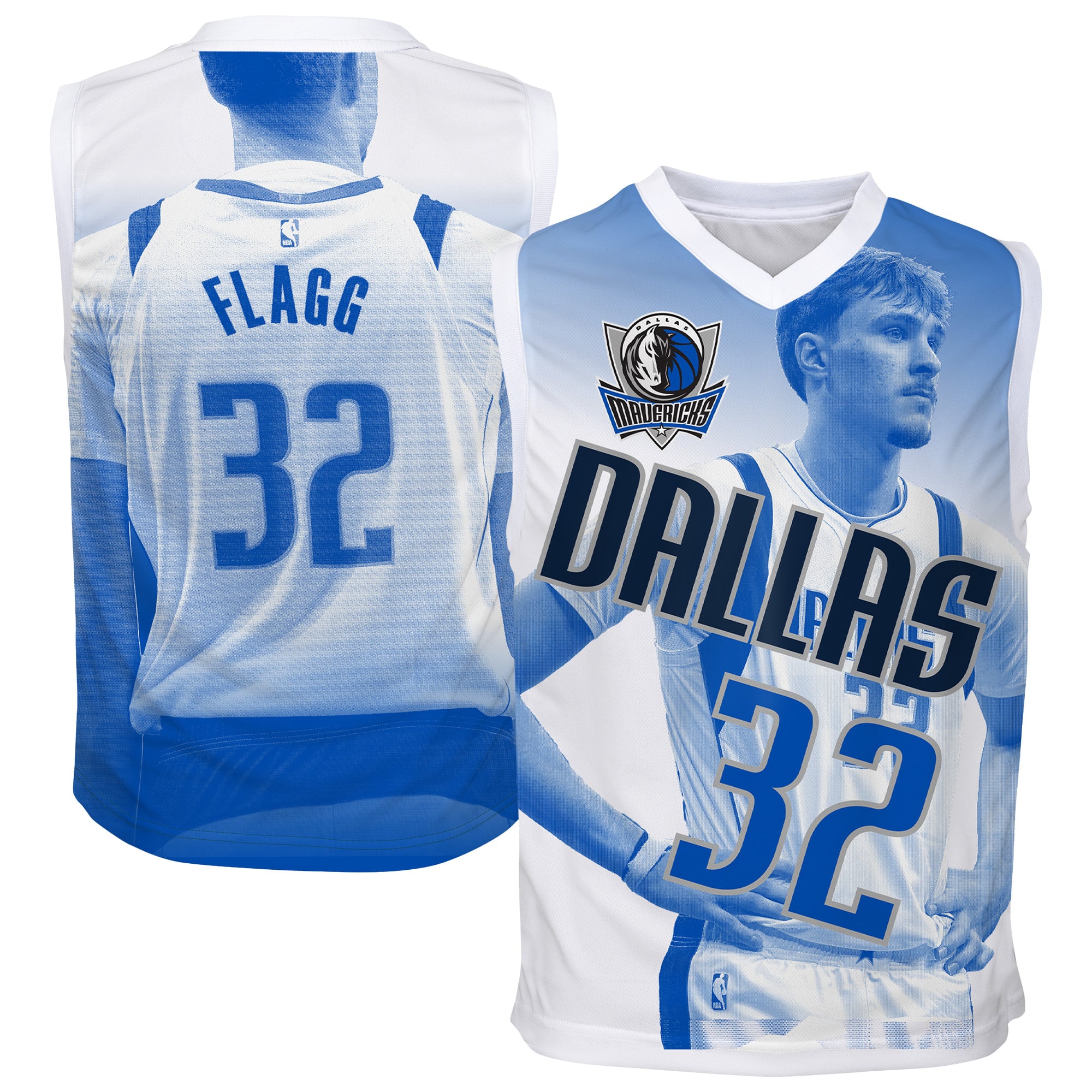 Youth Outerstuff Cooper Flagg Blue Dallas Mavericks Hometown Fashion Jersey