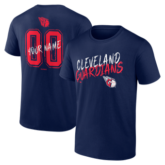 Men's Navy Cleveland Guardians  Hustle Personalized Name & Number T-Shirt