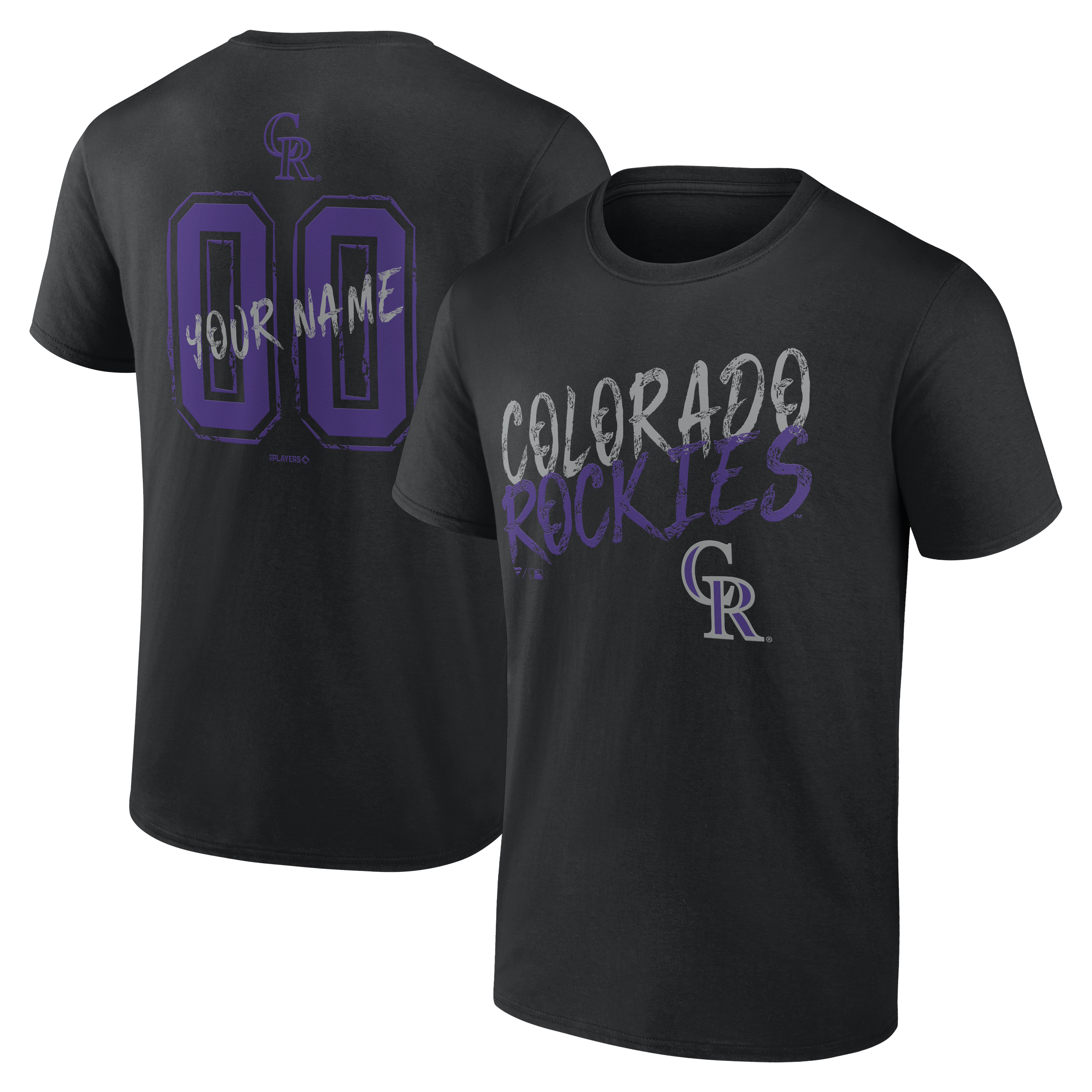 Men’s Black Colorado Rockies Hustle Personalized Name & Number T-Shirt Men’s Black Colorado Rockies Hustle Personalized Name & Number T-Shirt