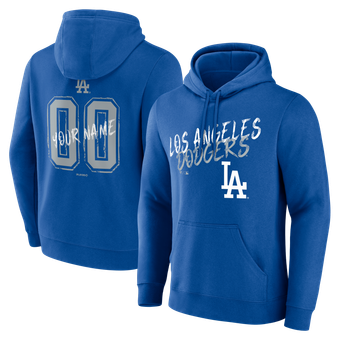 Men's Royal Los Angeles Dodgers  Hustle Personalized Name & Number Hoodie