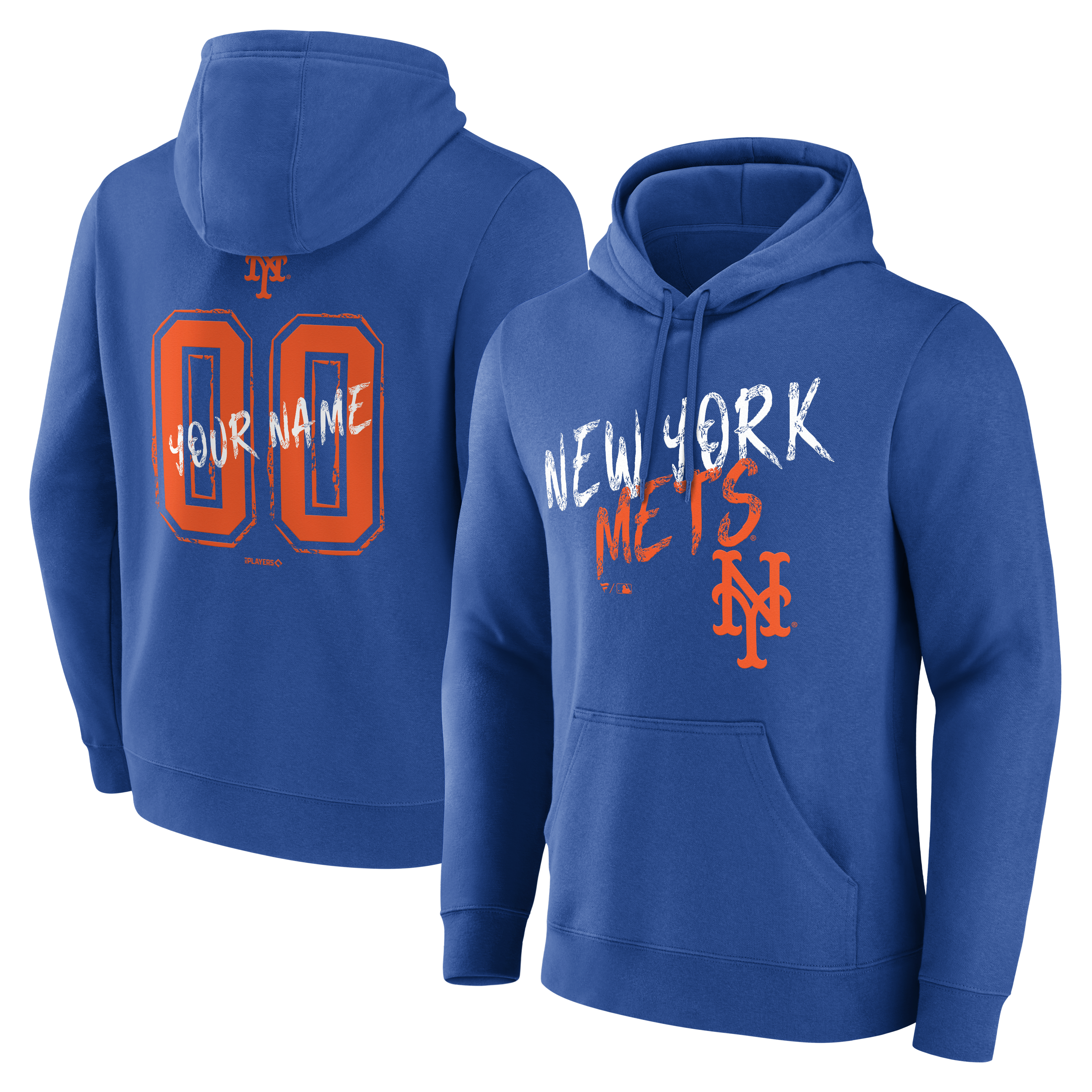 Men’s Royal New York Mets Hustle Personalized Name & Number Hoodie Men’s Royal New York Mets Hustle Personalized Name & Number Hoodie